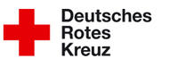 Logo Deutsches Rotes Kreuz Rotes Kreuz mit Schriftzug Deutsches Rotes Kreuz auf weißem Hintergrund.